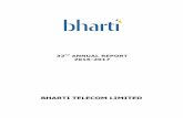 BHARTI TELECOM LIMITED - Abhishek Securities Report 2016_17.pdfBharti Telecom Limited BOARD’S REPORT Dear Members, The Directors have pleasure in presenting the 32nd Board’s Report