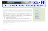 e L’œil de Polybelpolybel.csp.qc.ca/files/2017/10/n2-v3-octobre-2017.pdf · 2017-2018 L’activité Fort Polybel 2017-2018 Voir les autres photos à la dernière page du journal.