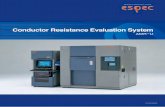 Conductor Resistance Evaluation System - OSHMA€¦ · Conductor Resistance Evaluation System AMR－U W6E20C03 (The contents of this catalog is as of June, 2008.) ... Resetting will