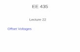 EE 435 - Iowa State Universityclass.ece.iastate.edu/ee435/lectures/EE 435 Lect 22 Spring 2012.pdf · EE 435 Lecture 22 Offset Voltages . How linear is the amplifier ? ... assume their