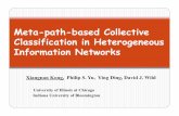 Meta-path-based Collective Classification in Heterogeneous ...xkong/cikm12_slides.pdfto diﬀerent meta paths. Empirical studies on real-world net - works demonstrate that e ﬀectiveness