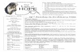 You Are Welcome Lady of HOPE - Our Lady of Hope Catholic ... · Rev. Antony Benjamine DEACO N Rev. Mr. Charles Walsh PHO NE Office 803-485-2925 Rectory 803-485-2677 CHURCH ... Nathan