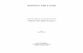 KEEPING THE FAITH3.4 Bride and More: Metaphors of the Church 3.5 Taking total Care: Stewardship from Eden to Eden ... a study of doctrine shows that God, though infinite, does have
