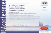 A conference presented by the IBA Real Estate Section 11th ...€¦ · A conference presented by the IBA Real Estate Section 11th Annual Real Estate Investments Conference 27–29