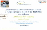 Comparison of extraction methods to build a radiated ... · Comparison of extraction methods to build a radiated emission model of ICs (ICEM-RE): pros and cons EMC-Europe 2017 workshop