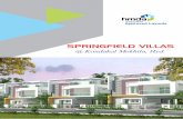 SPRING FIELD VILLAS BROCHUREharshithinfra.com/wp-content/uploads/2019/06/SFV-BROCHURE.pdf · communities & mega townships which include apartments and residential enclaves. v Intercomm