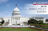 2018 AASCU Public Policy Agenda Brochure · 2 | 2018 AASCU Public Policy Agenda. FROM THE PRESIDENT. ... quality assurance and greater accountability for all institutions. As always,
