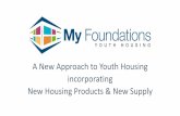 A New Approach to Youth Housing incorporating New Housing ... · A New Approach to Youth Housing incorporating ... •Young people leaving care and detention, indigenous young people