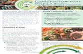 Composting Food Waste - lakesrpc.org · You can help reduce your impacts by composting your food scraps at home. Composting is a ... composting-101/ indoor-composting/ bokashi-composting