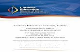 Catholic Education Services, Cairns...Catholic Education Services – Diocese of Cairns (CES), consists of twenty -nine schools including t w enty primary schools, two Prep to Year