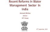 Adviser NITI Aayog ... 4000 BCM Water Resource potential available 1869 BCM Potential that can be put to beneficial use 1137 BCM • 690 BCM (Surface water) • 447 BCM (Ground water)