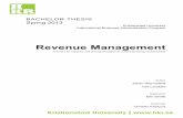 Revenue management in the manufacturing industry641723/FULLTEXT01.pdfRevenue management is a concept aimed to maximize capacity utilization and through that maximize revenues. It originated