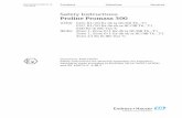 Proline Promass 300 - Endress+Hauser · 2016-07-29 · Proline Promass 300 XA01405D Endress+Hauser 3 IT - Istruzioni di sicurezza per apparecchiature elettriche certificate per l'utilizzo