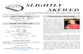 SLIGHTLY SKEWED - Glendale Woodturners Guild...1 SLIGHTLY SKEWED Journal of the Glendale Woodturners Guild Volume 26, Number 2 – February, 2017 NEXT MEETING February 12, 2017 Sunday