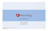 angularjs.org Mark Volkmann mark@ociwebmvolkmann.github.io/other-presentations/AngularJS.pdf · var module = angular.module('name', [module-dependencies]); if the module doesn’t