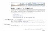 OSPF ABR Type 3 LSA Filtering - Cisco · Configuring OSPF ABR Type 3 LSA Filtering Tofilterinterarearoutesoutofaspecifiedarea,usethefollowingcommandsbeginninginrouterconfiguration