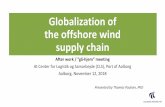 Globalization of the offshore wind supply chainwindscm.com/sites/default/files/Thomas Poulsen... · 2018-11-26 · Globalization of the offshore wind supply chain After work / ”gå-hjem”