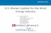 U.S. Market Update for the Wind Energy IndustryWind Turbine Component part and assembly manufacturing jobs. Total Investment in Wind Turbine Component Parts and Assembly (based on