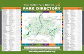Fox Valley Park District PARK DIRECTORY · H5 Spinnaker Park Barrington & Spinnaker E1 Splash Country Water Park Barnes & Galena • F6 Spring Lake Park McCoy & Gregory • • •