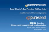 In collaboration with Puresend, presents International B2B Sites/Webinar... · Event Director’s Best Practices Webinar Series In collaboration with Puresend ... List Building and