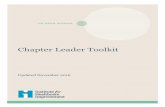 Chapter Leader Toolkit - Improving Health and Health Care ... · IHI Open School Chapter Leader Toolkit • ihi.org Institute for Healthcare Improvement • ihi.org 2 This toolkit