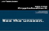 SSH.COM CryptoAuditor® Product asset...SSH.COM CryptoAuditor is a centrally managed virtual appliance for monitoring, controlling and auditing encrypted privileged access and data