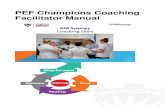 PEF Champions Coaching Facilitator Manual - The Hubhub.salford.ac.uk/gmsynergy/wp-content/uploads/sites/87/... · 2018-05-29 · PEF Champions Coaching Facilitator Manual . ... GROW