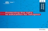 Protecting the right to education for refugees...Protecting the right to education for refugees Section 01 7 needs of internally displaced persons and refugees. Sustainable Development