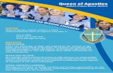 Queen of Apostles School/Documents/vision_mission.pdfQueen of Apostles Catholic School is a Christ- centred community where we empower each other to Live in faith, Reach out in love