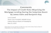 The Impact of Credit Risks Mispricing On Mortgage Lending ... · % by FICO band 0% 1% 9% 22% 68% Source: Fannie and Freddie Loan Level Database Source: Fannie and Freddie Loan Level