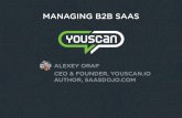 MANAGING B2B SAAS - SaaS Dojo — все про SaaS · managing b2b saas alexey orap ceo & founder, youscan.io author, saasdojo.com. youscan • ai-based social media monitoring