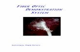 FIBER OPTIC DEMONSTRATION SYSTEM · A fiber optic communication system is composed of an optical fiber, transmitter and receiver. The optical fiber is a spin-off of classical optical