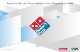 Domino’s Executes Targets Gamers Using Programmatic OOH studies/DOMINOS.pdf · personalising the campaign for our client to reach target audiences during speciﬁc hours for maximum