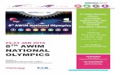 NATIONAL OLYMPICS - AWIM · 8th AWIM National Olympics, MRV –Chennai “8th AWIM National Olympics” was conducted at Mahindra Research Valley, Chennai (MRV) on 22nd - 23rd January