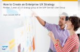 How to Create an Enterprise UX Strategy€¦ · mind: “How can I start now with my enterprise UX Strategy”. In fact if you seriously want to improve user experience in your enterprise,
