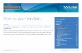 Peer-to-peer lending - FMA 2019-10-29¢  Peer-to-peer lending. PART B2: Your guide to applying for a