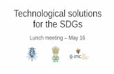 Technological solutions for the SDGs - Nimbu · integrated technological solutions for the sdgs thank you and look forward to meeting you in brussels! circular economy thematic clusters
