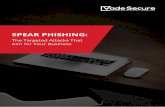 SPEAR PHISHING - dandh.com...SPEAR PHISHING VS PHISHING Spear phishing and phishing attacks both leverage impersonation to commit fraud. The difference between the two is that spear
