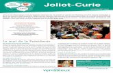 Quartier Mon Joliot-Curie · Des temps forts pour les habitants Depuis avril 2015, année de ma nomination en tant que Présidente du conseil de quartier Joliot-Curie, de nombreux