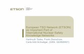 European TSO Network (ETSON) as Important Part of ...€¦ · The main tasks of the KMG are the creation, development and maintenance of ETSON and EUROSAFE Internet and Intranet the