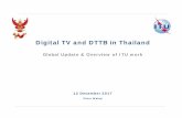 Digital TV and DTTB in Thailand...Digital TV and DTTB in Thailand Global Update & Overview of ITU work Peter Walop 12 December 2017 Agenda Topics 1.Global update on Digital TV 2.ITU/NBTC
