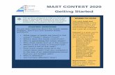 MAST CONTEST 2020 Getting Started · MAST CONTEST 2020 Getting Started v This guide is designed to help you and your team in starting the research on the ocean waste crisis. You do