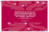 Multiplying Impact: Five Frameworks for Investment in ... · Multiplying Impact: Five Frameworks for Investment in EdTech for Adult Learners. 7. Technology Examples. Artificial intelligence-enabled