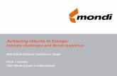 Industry challenges and Mondi responses · Well invested asset base in regions enjoying low operating cost structures O 83% of upstream pulp and paper asset base in low-cost emerging