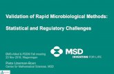 Validation of Rapid Microbiological Methods: Statistical ...€¦ · Validation of Rapid Microbiological Methods: Statistical and Regulatory Challenges. Content • Introduction •