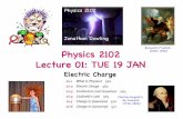 Physics 2102 Jonathan Dowling - LSUjdowling/PHYS21024SP10/lectures/01TUE19JAN.pdf• Text: Fundamentals of Physics, Halliday, Resnick, and Walker, 8th edition. We will cover Chapters