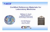 Certified Reference Materials for Laboratory MedicineCertified Reference Materials for Laboratory Medicine JCTLM Meeting 10 June, 2002 Paris, France. ... Ł all aspects of science