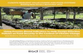 Photo credit: Alicia Natalia Zamudio Using Process-Based … · 2016-01-18 · Climate Resilient Value Chains and Food Systems Briefing Note Series | November 2014 sing Process-ased