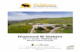 Diamond W Stables - californiaoutdoorproperties.com• 28,600 square foot Indoor Riding Arena • 18,695 square feet of Stables and Paddocks ... very low density residential use, low