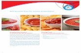 Best-practice lines for tomato preparations · Tomato production is a growing category worldwide, with consumers demanding a wider range of innovative, value-added products, while